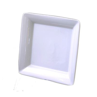 Dover Metals White Ceramic 12-1/2 x 12-1/2" Square Platter