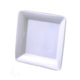 Dover Metals White Ceramic 12-1/2 x 12-1/2" Square Platter