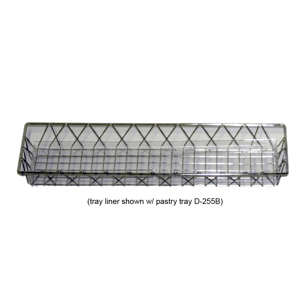 Dover Clear Plastic 6.5" x 22.5" Tray Liner