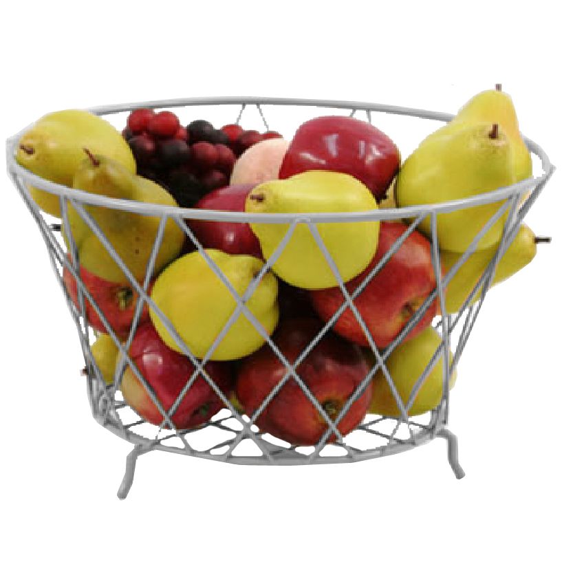 Dover European Metalworks Nickel Chrome 9-1/2 x 14" Pear Basket