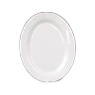 Dover Metals Prima White Oval Porcelain Plate
