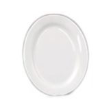 Dover Metals Prima White Oval Porcelain Plate