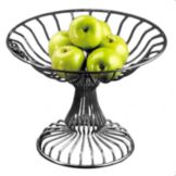 Dover European Metalworks Steel Pewter Look 12"H Footed Bowl