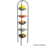 Dover European Metalworks 60 "H Steel / Pewter Look Butler Stand