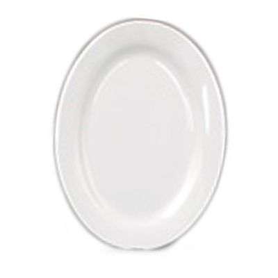 Dover Metals Oval White Porcelain Entree Plate