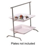 Dover European Metalworks Steel / Pewter Look 2-Tier Ravello Stand
