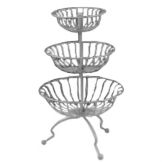 Dover European Metalworks Nickel Chrome Plated 3-Tier Marche Stand