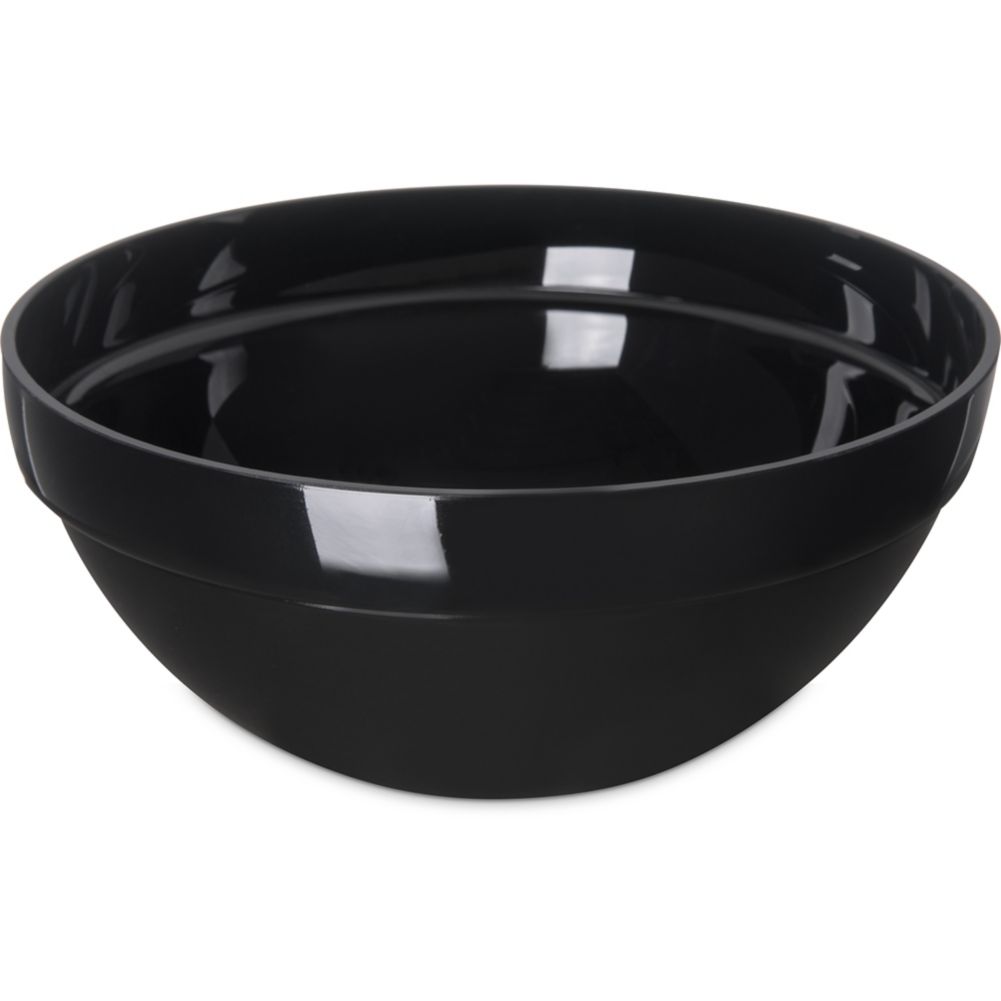 Carlisle Black 8" Round Bowl w/ Lip