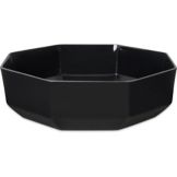 Octagon Bowl, Black, 3 Qt