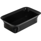 Rectangular Deli Crock, Black, 10" x 6"