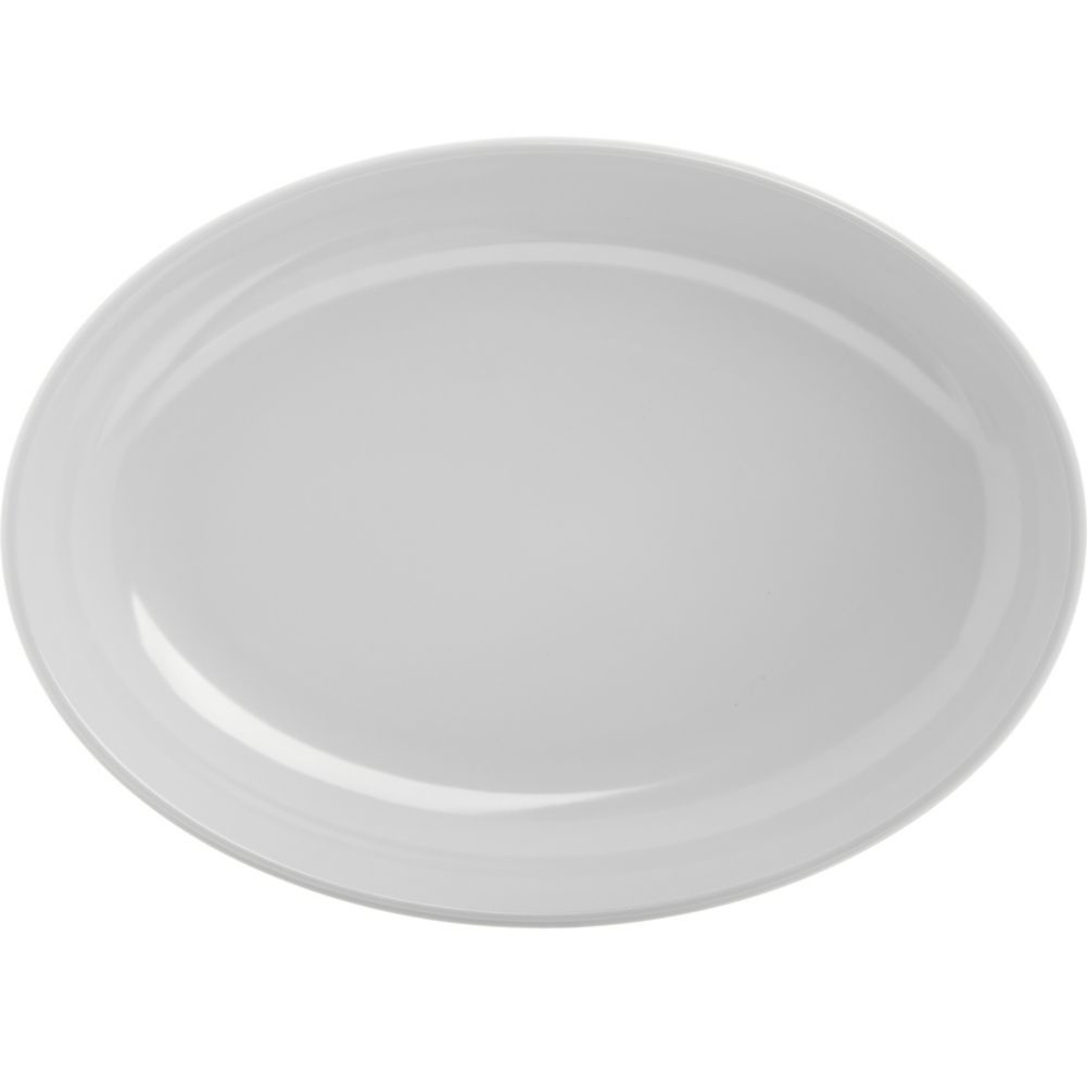 Palette Designer Displayware Oval Platter, White,  14" x 10"