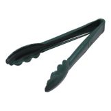Carly&reg; Scalloped Utility Tongs, Forest Green, 9"
