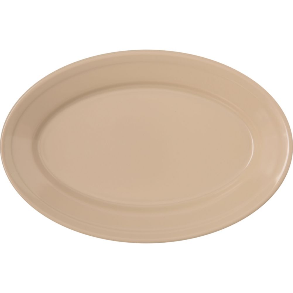 Carlisle&reg; Dallas Ware&reg; 9-1/4" Tan Oval Platter