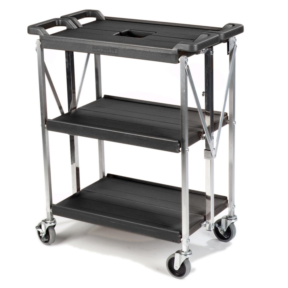 Carlisle&reg; Fold 'N Go&reg; Black Cart