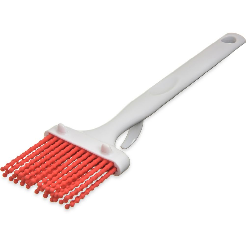 Carlisle Silicone Pastry Brush w/ Hook, Red, 3"