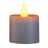 Smart Candle&reg;  Amber Flame Platinum Rechargeable Flameless Candle