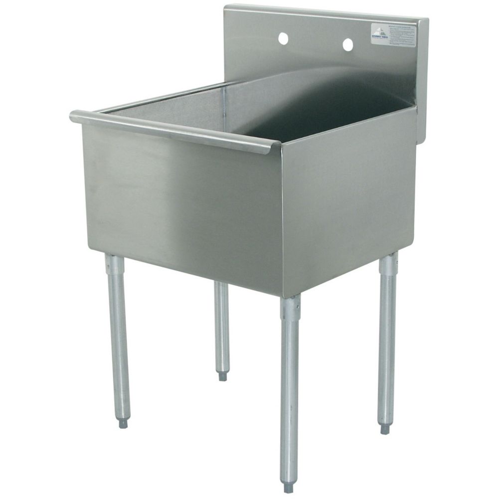 Advance Tabco 400 Series 36" Square Corner Sink, 4-41-36