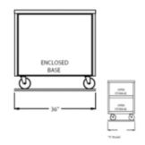 Randell&reg; 36" x 30" x 35" Open Base S/S Worktop