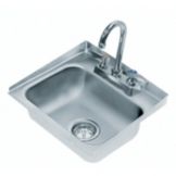 One Compartment Tapered Side Splash 14x10x5in. Drop-In Sink, DI-1-30