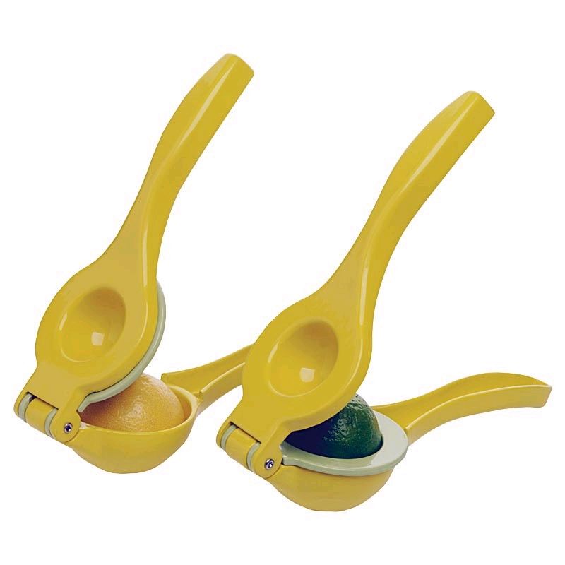 Focus Enameled Aluminum 2 in 1 Hand Held Squeezer / Juicer
