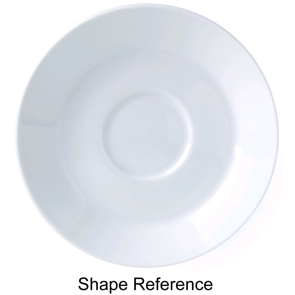 Steelite Distinction No. 7 Vogue White 6" Single Well Saucer
