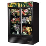 True&reg; Black 47 Cu Ft Glass Sliding Door Floral Case Refrigerator