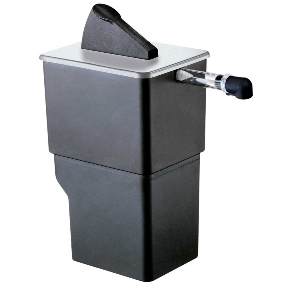 Server Black Rectangular 1 oz Express Condiment Pump w/ Pouch