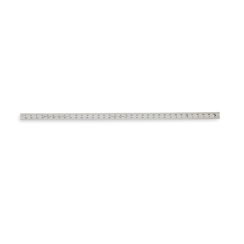 Johnson Aluminum Rule, Graduations on Both Sides, 36"