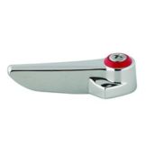 T & S Brass Hot Lever Handle With Red Index