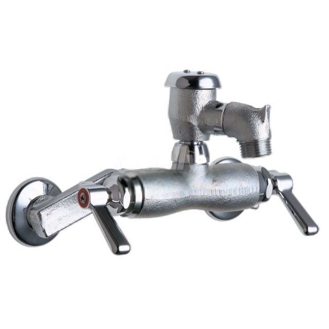 Rough Chrome Short Spout Faucet w/ Vacuum Breaker