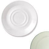 Steelite Performance Simplicity Green Dapple 5-3/4" 2-Well Saucer