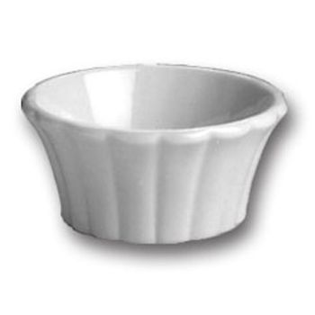 Hall&reg; China Bright White 3 Oz. Flared Ramekin