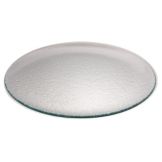 Clear Textured 14" Round Glass Plate