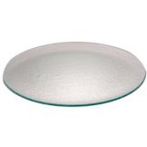 Clear Textured 18" Round Glass Plate