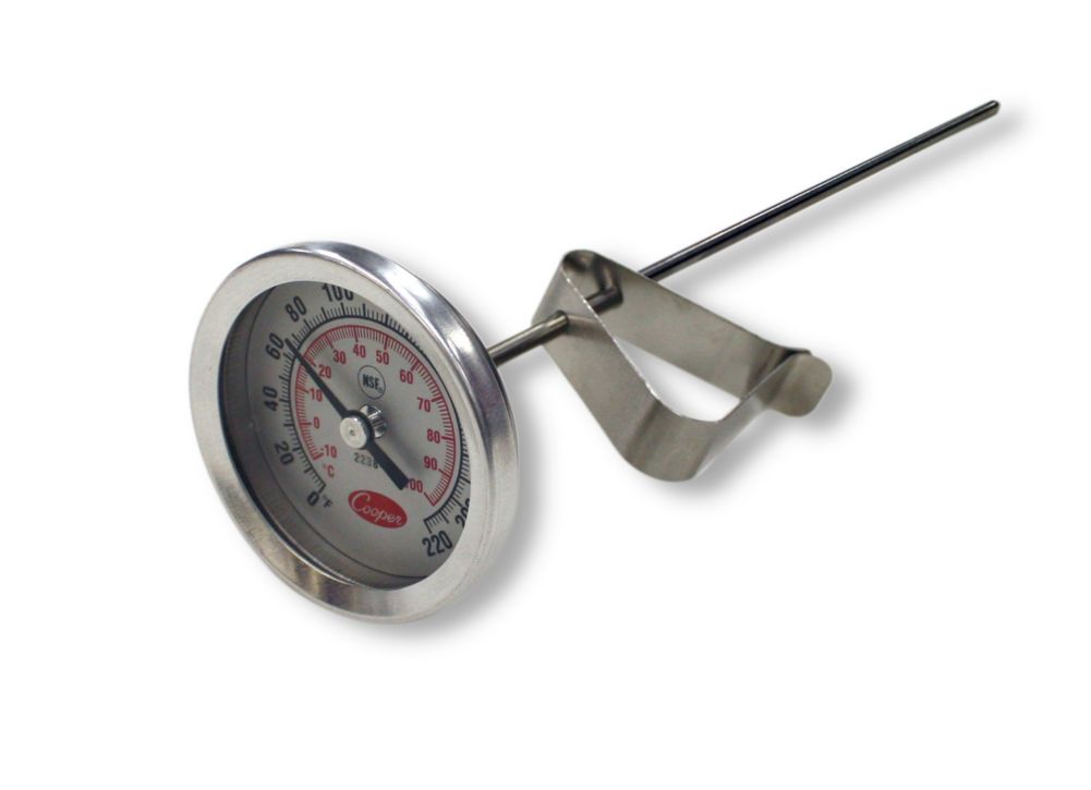 Cooper Atkins 2" 0-220F Dough Test Thermometer w/ 8" Stem