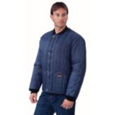 3X-Large Blue Cooler Jacket w/ Insulated Hand Warmer Pockets