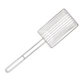 White Handle Scoop For 1/3 Pan