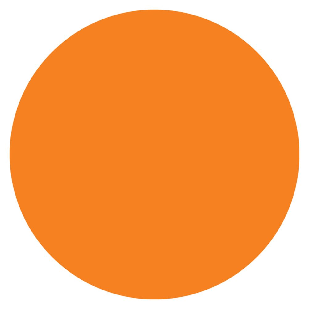 DayMark MoveMark&trade; Orange &frac34;" Blank Day Circle