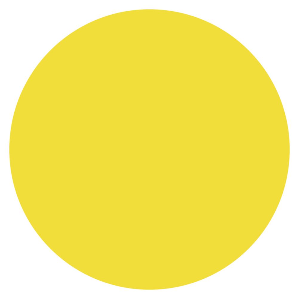 DayMark MoveMark&trade; Yellow &frac34;" Blank Day Circle