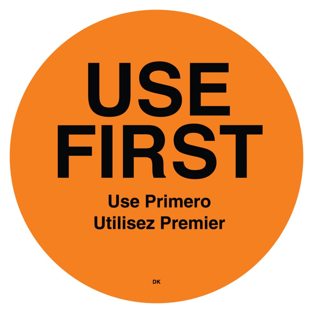 DayMark DuraMark&trade; Round 2" Use First Label