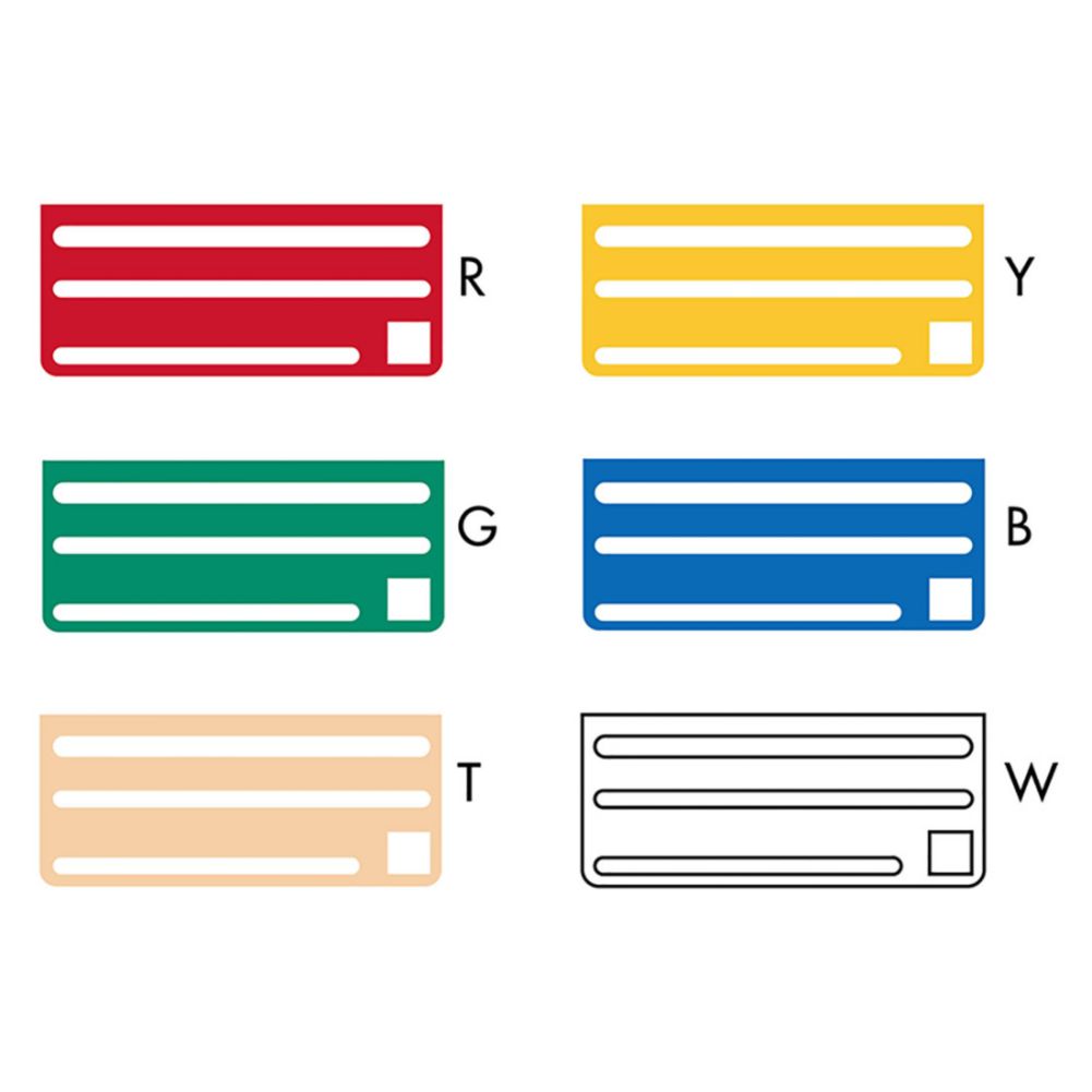Edlund S/S Color-Coded Knife Rack Master Pack Insert