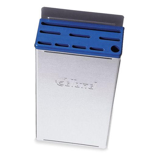 Edlund S/S Color-Coded Knife Rack with Blue Insert and 12" Skirt