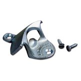 Browne Foodservice Cadmium-Plated Wall-Mounted Bottle Opener w/ Screws