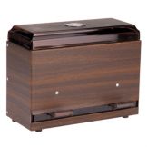 Traex Dark Walnut Straw Boss Jr Single Sided Bulk Straw Dispenser