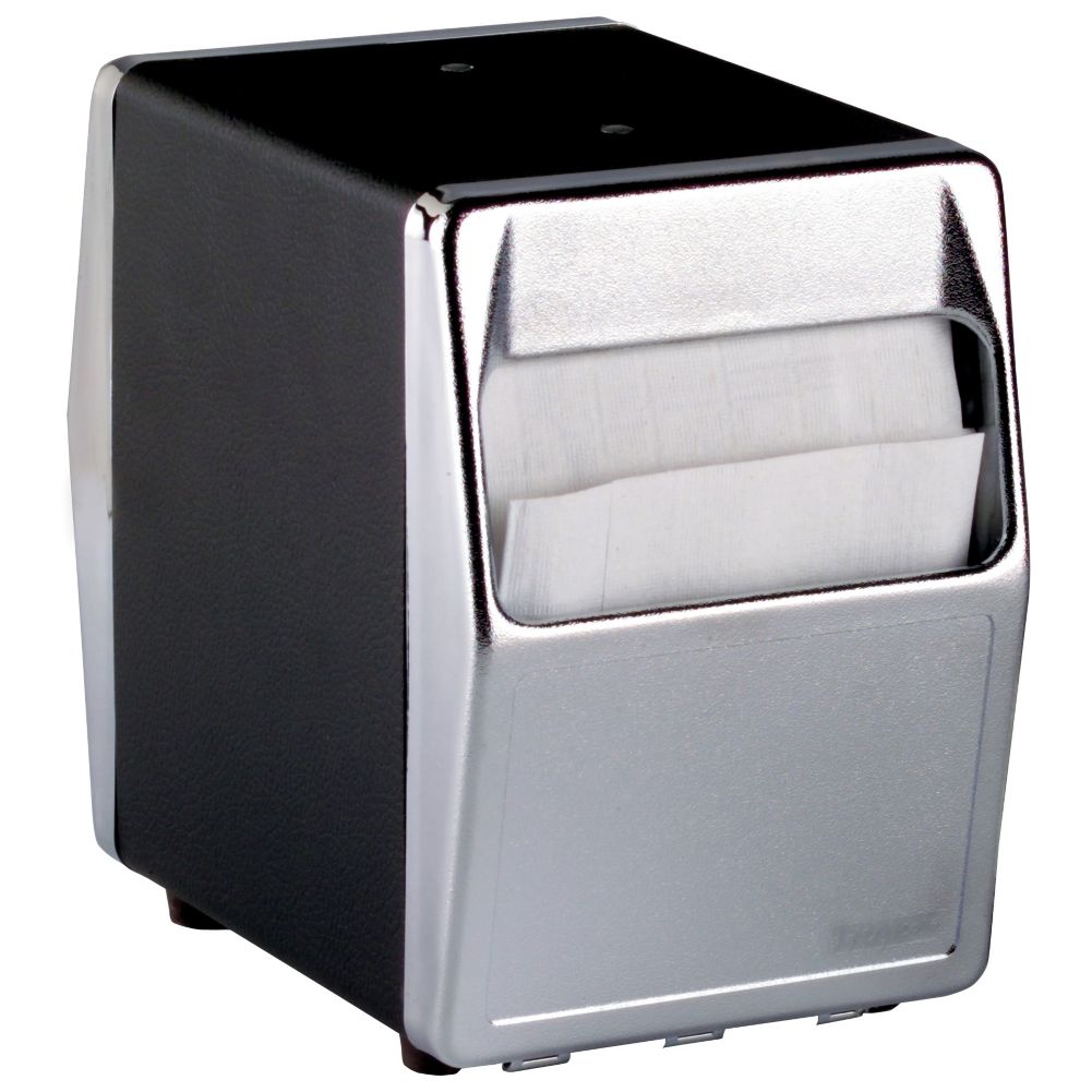 Two-Sided Tabletop Napkin Dispenser, Black