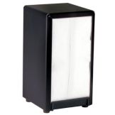 Traex&reg; Black Vertical Tabletop Napkin Dispenser