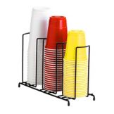 Dispense-Rite 3-Section Wire Rack Cup & Lid Organizer