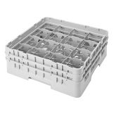 Camrack Soft Gray 16 Comp 5-1/4 in. Full Size Glass Rack w/2 Extenders