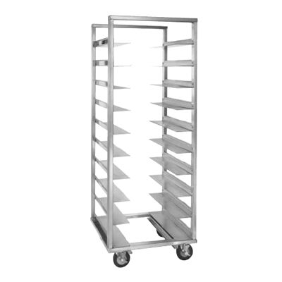 Cres Cor&reg; Double Compartment Full Height Mobile Oval Tray Rack