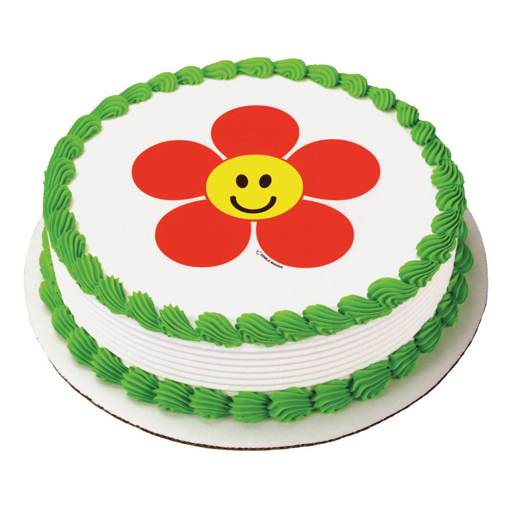 Lucks&trade; Edible Image&reg; Happy Face Daisy